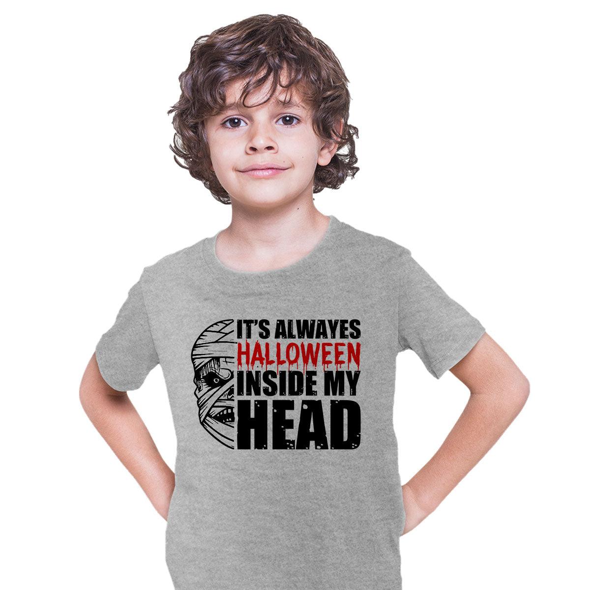 Halloween inside my head festive T-shirt for Kids - Kuzi Tees