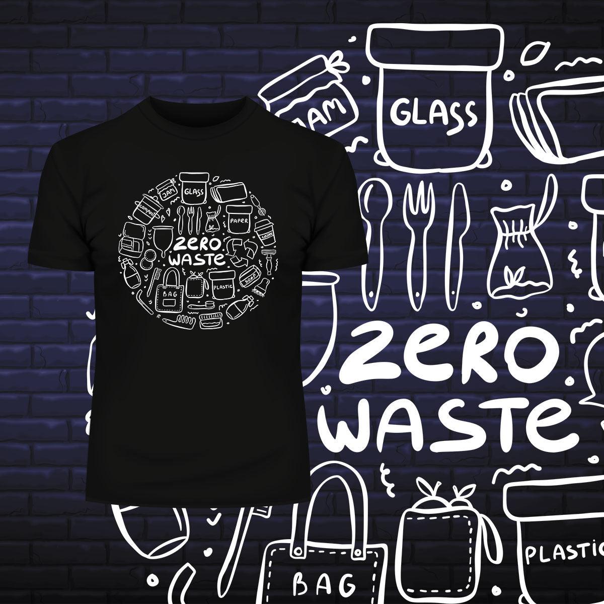 Hand Drawn Elements Of Zero Waste Life - Kuzi Tees