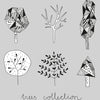 Hand Drawn Tree Collection T-shirt - Kuzi Tees