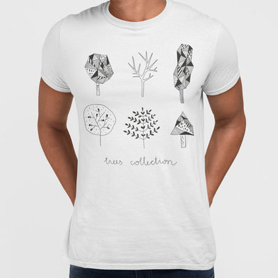 Hand Drawn Tree Collection T-shirt - Kuzi Tees