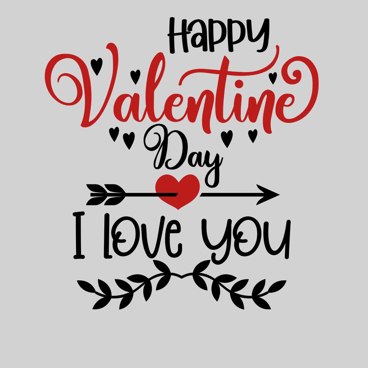 Happy valentine day i love you Valentines Love T-shirt for men Unisex T-Shirt - Kuzi Tees