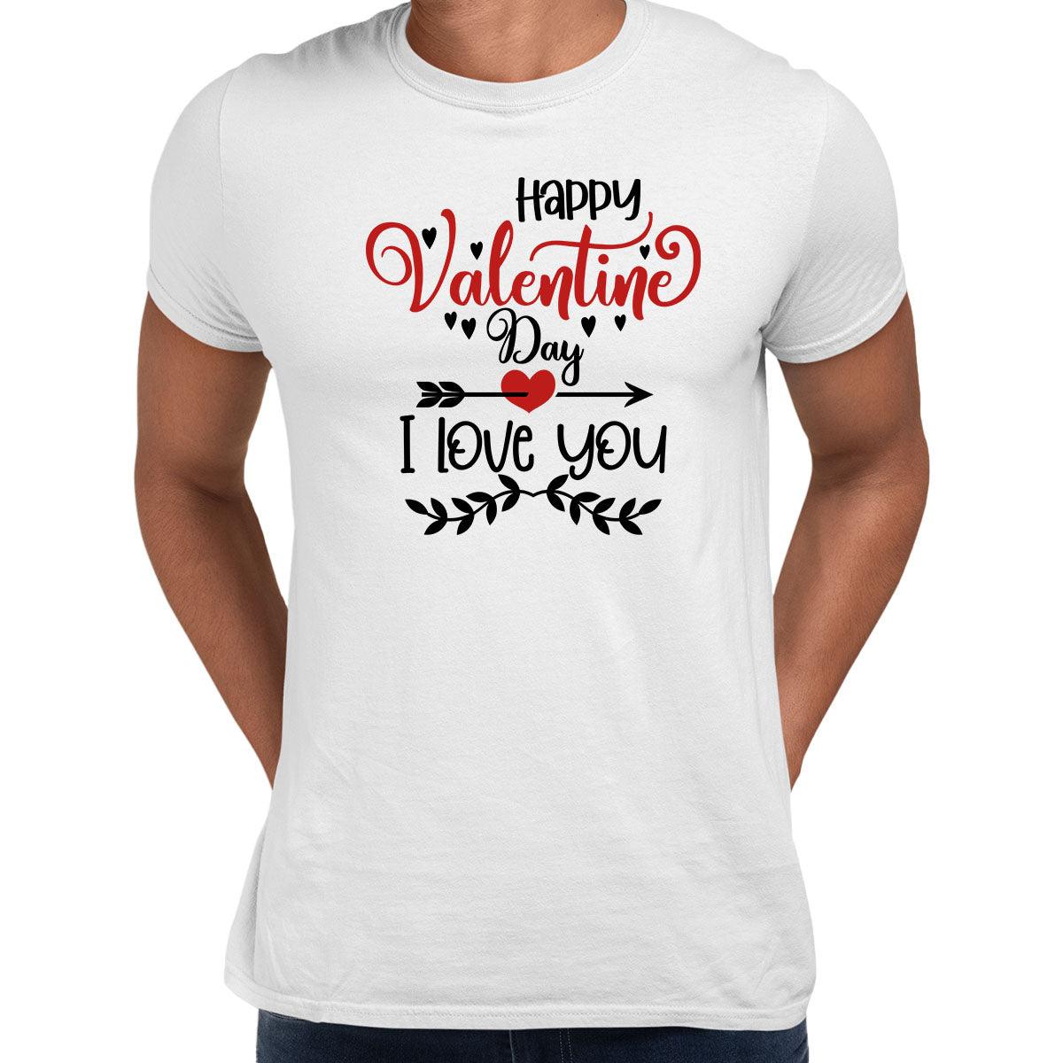 Happy valentine day i love you Valentines Love T-shirt for men Unisex T-Shirt - Kuzi Tees