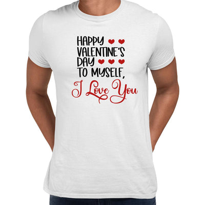 Happy valentine´s day to myself Valentines Love T-shirt for men Unisex T-Shirt - Kuzi Tees
