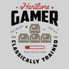 Mens Gaming T-Shirt Old School Gamer Retro Video Game Hardcore Gamer Unisex T-Shirt - Kuzi Tees