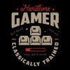 Mens Gaming T-Shirt Old School Gamer Retro Video Game Hardcore Gamer Unisex T-Shirt - Kuzi Tees