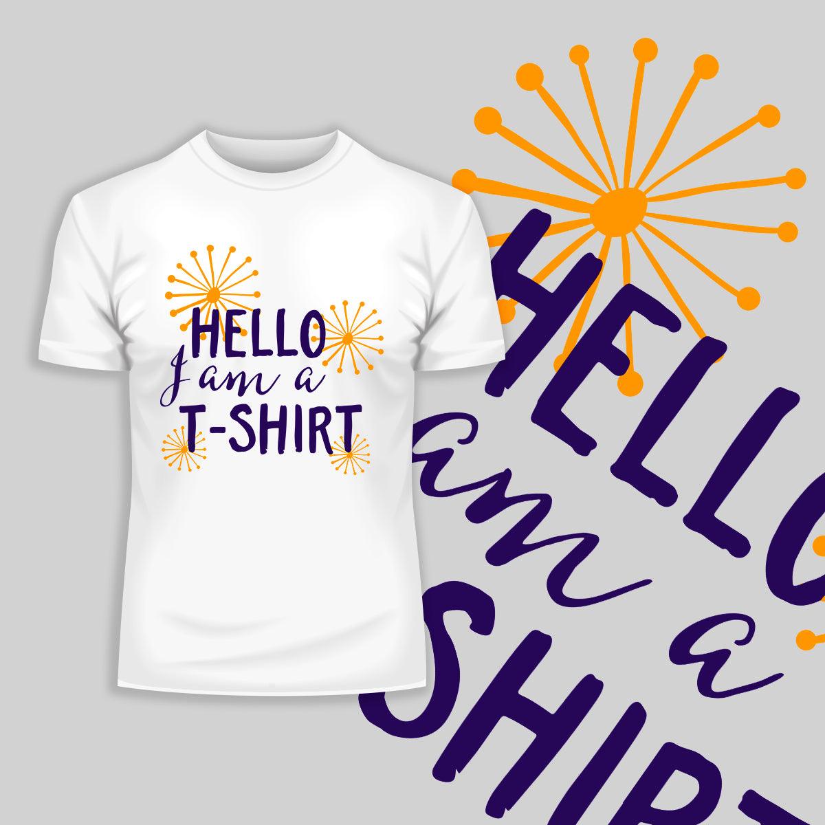 Hello I am A T-Shirt Typography Collection - Kuzi Tees