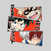 Anime My Hero Academia Katsuki Bakugo Midoriya Izuku And Shoto Todoroki T-shirt Anime Manga Kids T-shirt White