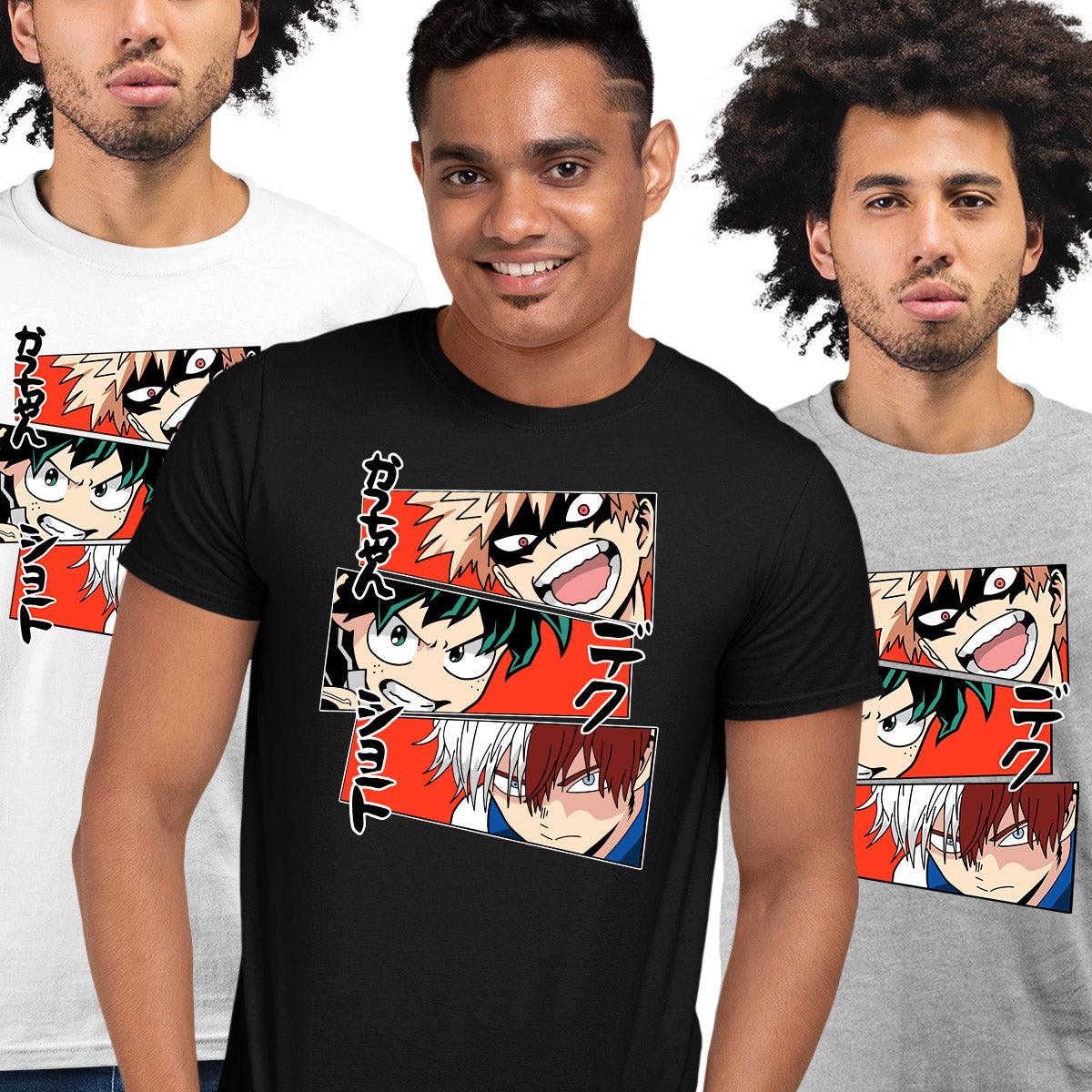 Anime My Hero Academia Manga Black T-shirt