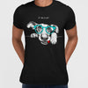 Hip Hop Dog with the Glasses Black S Unisex T-Shirt - Discounted - Kuzi Tees