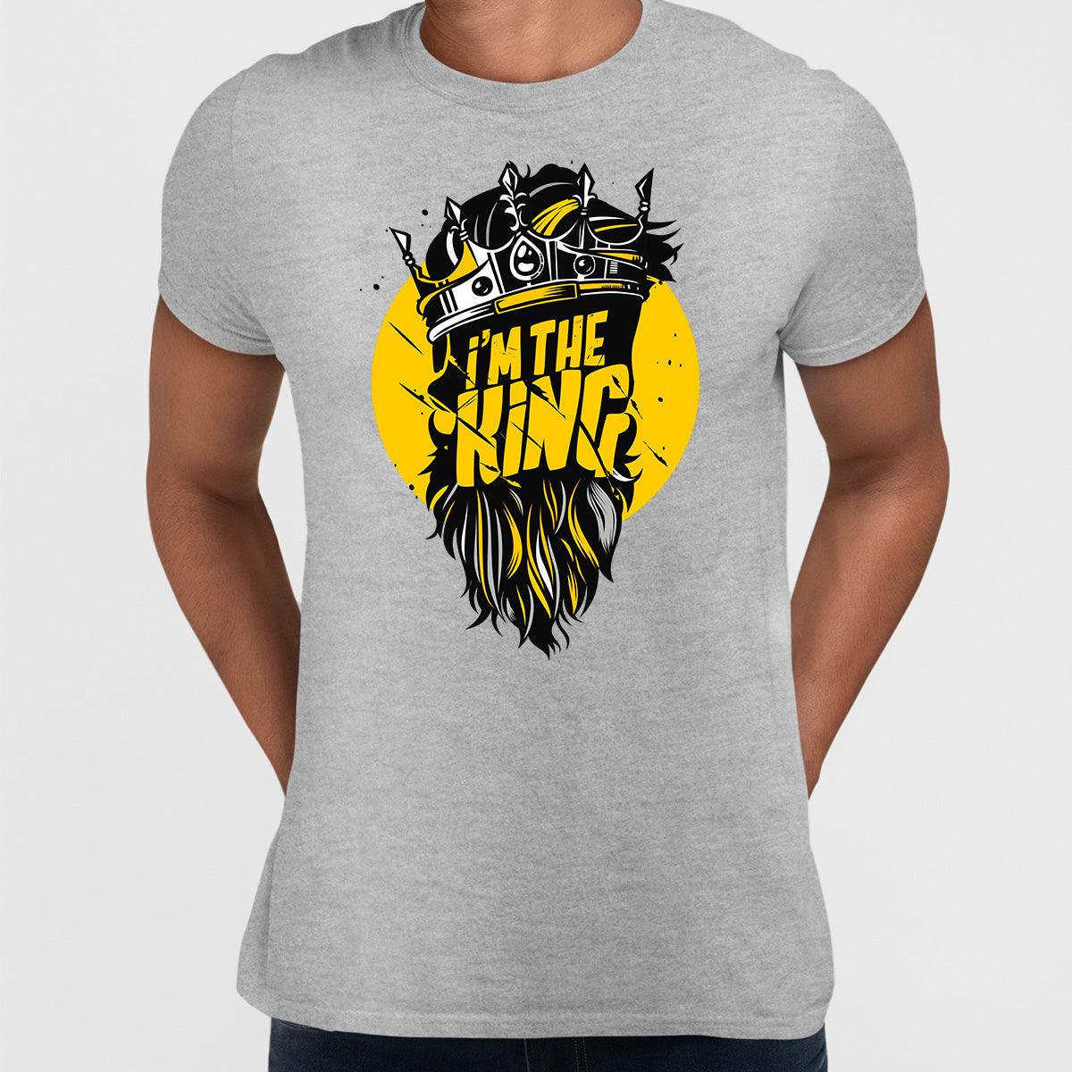 Hipster King Cool Hipster Grunge Unisex Black White & Grey Tee - Kuzi Tees
