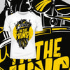 Hipster King Cool Hipster Grunge Unisex Black White & Grey Tee - Kuzi Tees