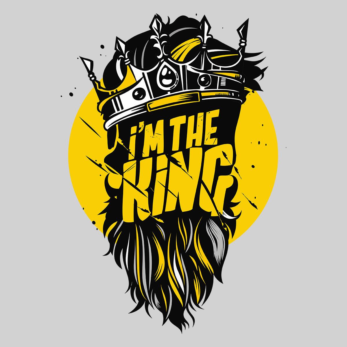 Hipster King Cool Hipster Grunge Unisex Black White & Grey Tee - Kuzi Tees