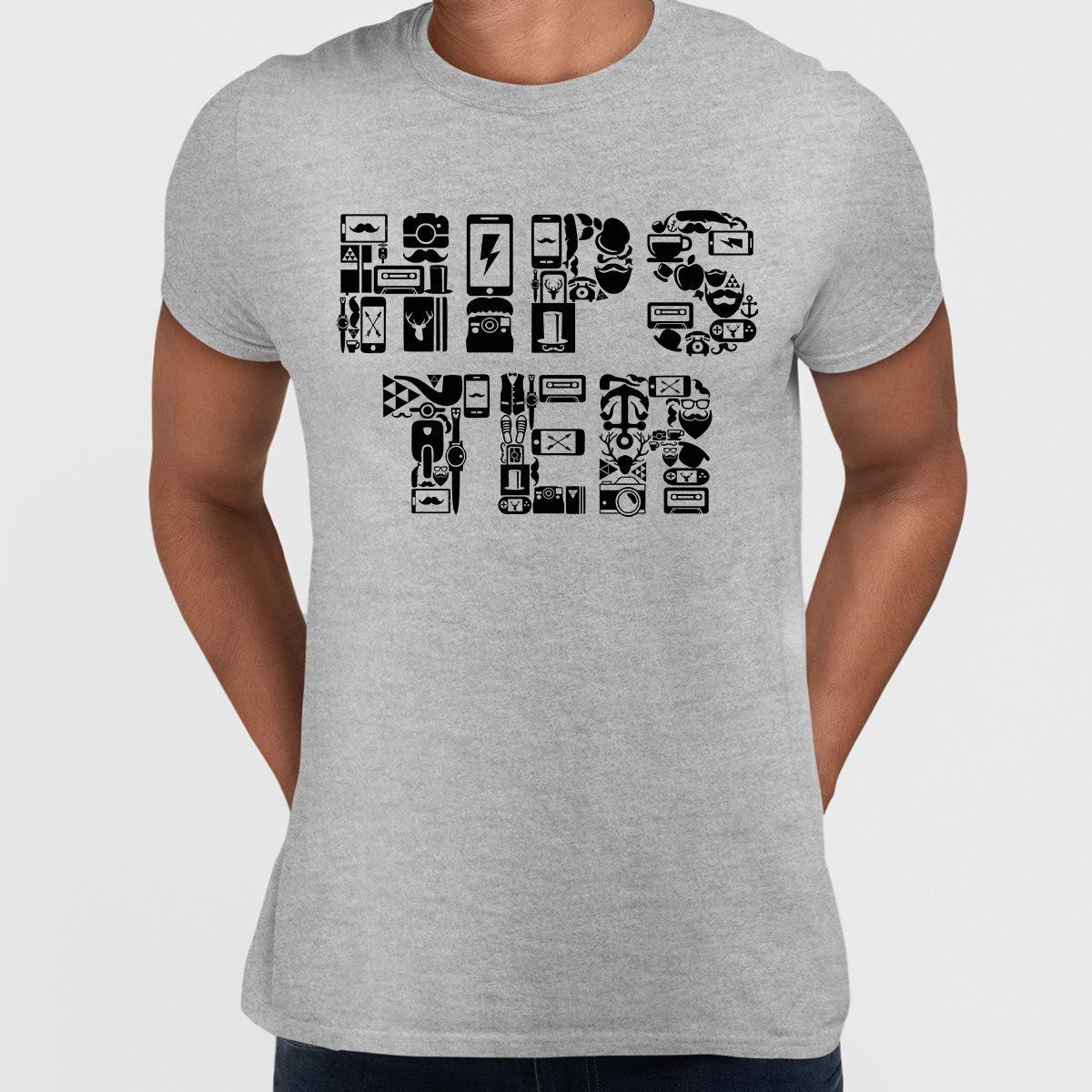 Hipster typography tee including goodies and gadgets icon Art T-shirt - Kuzi Tees