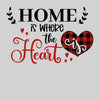Home is where the heart is Valentines Love T-shirt for men Unisex T-Shirt - Kuzi Tees