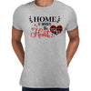 Home is where the heart is Valentines Love T-shirt for men Unisex T-Shirt - Kuzi Tees