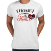 Home is where the heart is Valentines Love T-shirt for men Unisex T-Shirt - Kuzi Tees
