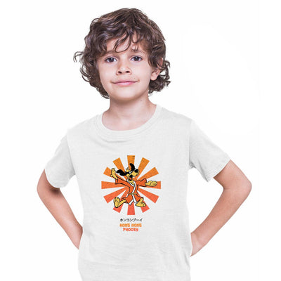 Hong Kong Phooey Retro Japanese Typography T-shirt for Kids - Kuzi Tees