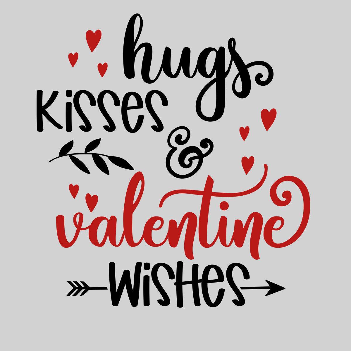 Hugs kisses and valentine wishes Valentines Love T-shirt for men Unisex T-Shirt - Kuzi Tees
