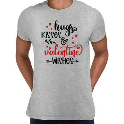 Hugs kisses and valentine wishes Valentines Love T-shirt for men Unisex T-Shirt - Kuzi Tees