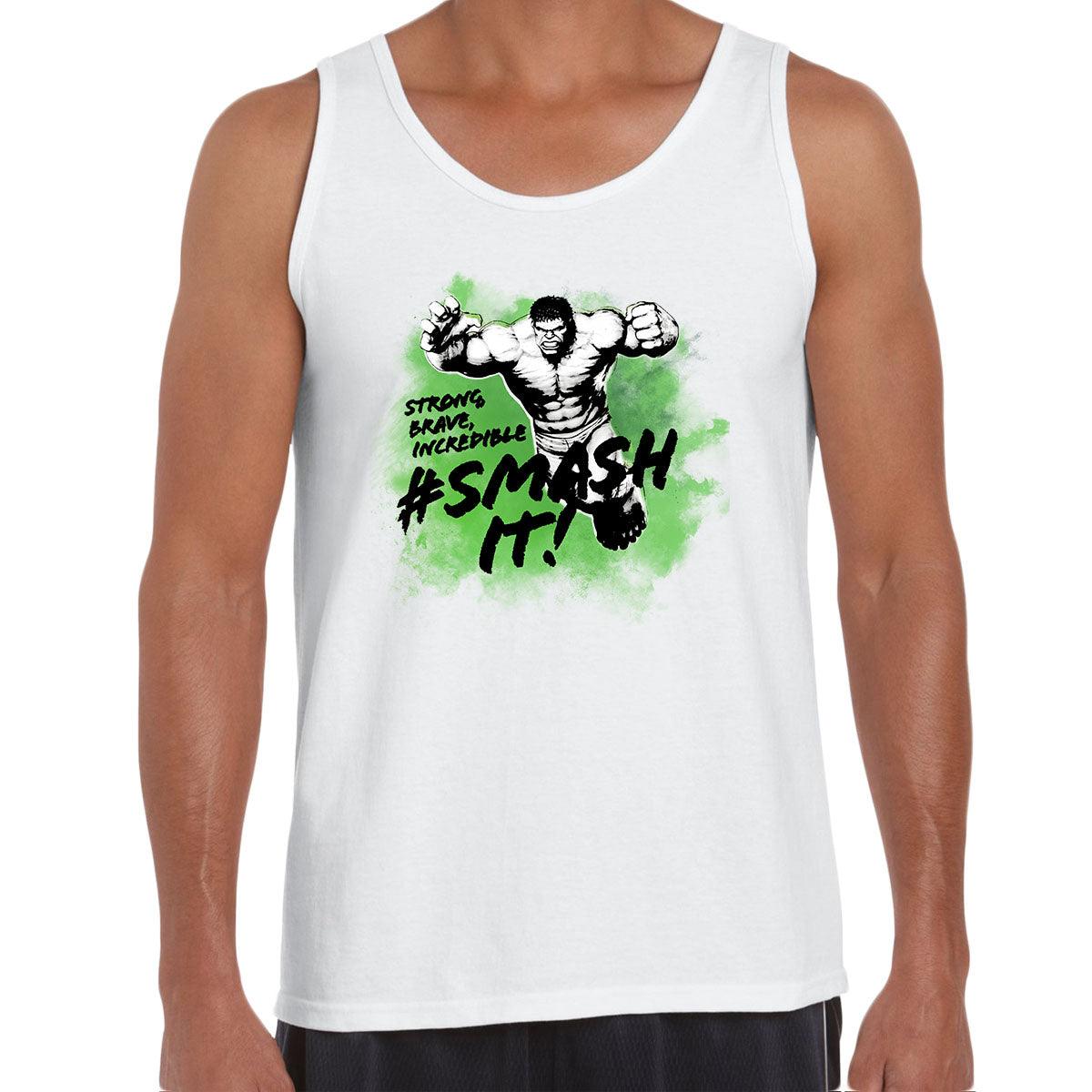 Incredible, Strong, Brave Hulk Smash it Unisex Tank Top - Kuzi Tees
