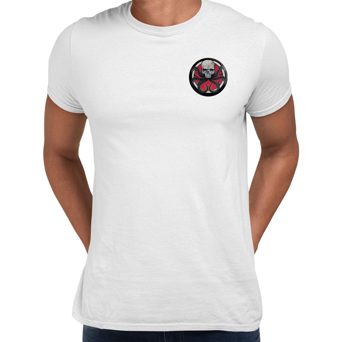 Hydra 3D Pocket Logo Hydra Hail Hydra Decal Typography Unisex T-shirt - Kuzi Tees