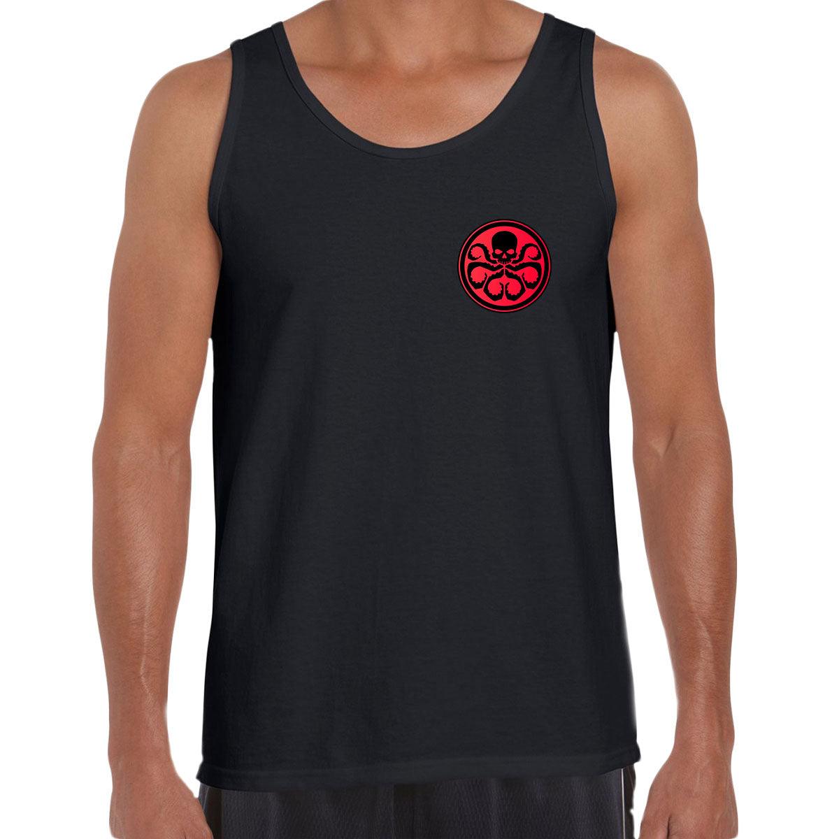 Hydra Pocket Minimal Logo Typography Unisex Tank Top - Kuzi Tees