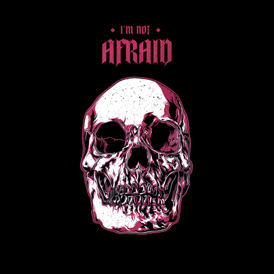 I Am Not Afraid Death Human Skull Design Fast Delivery Unisex Tank Top - Kuzi Tees