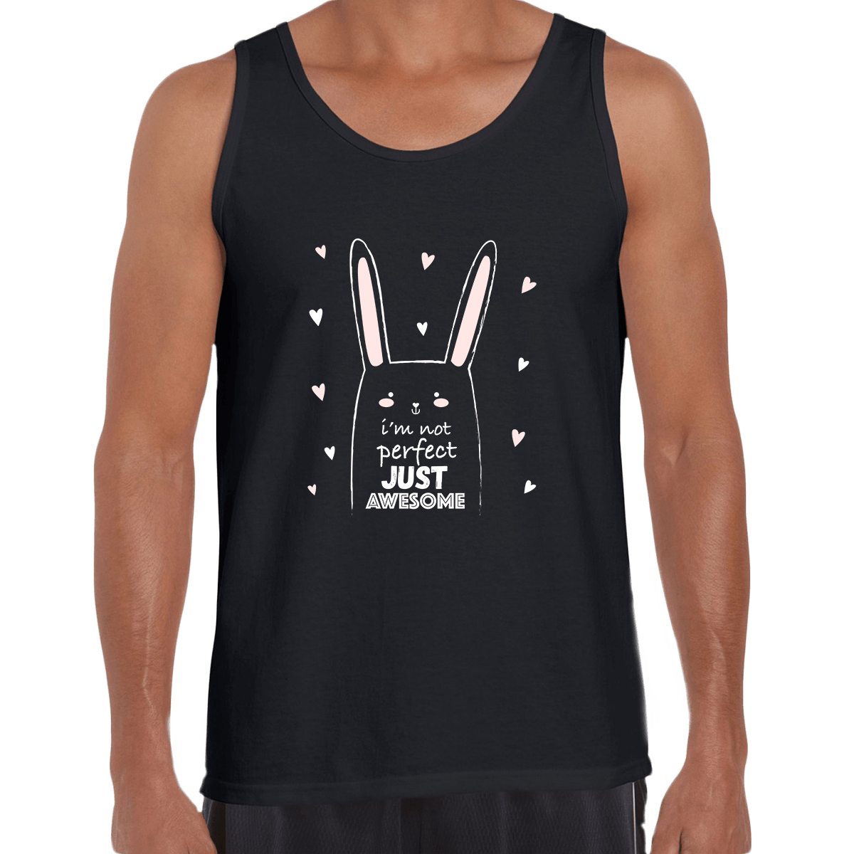 I am not perfect Just Awesome Funny Animal Quote Print Unisex Tank Top - Kuzi Tees