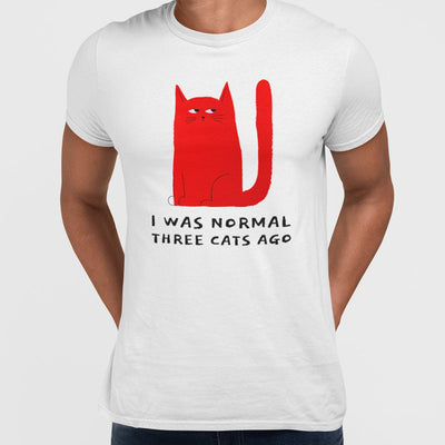Grumpy Cat - I was normal Three Cats Ago T-shirt - Kuzi Tees