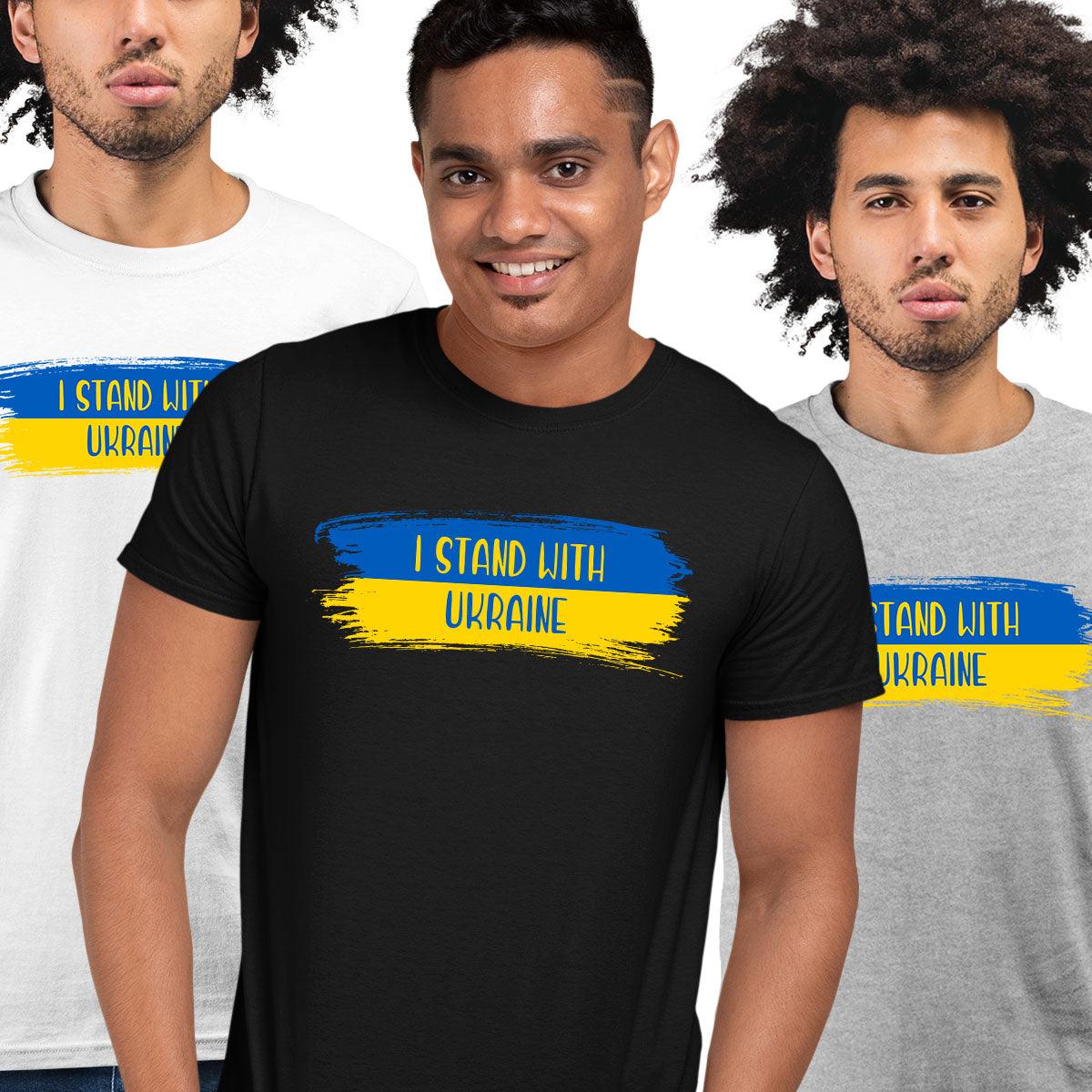I Stand with Ukraine T-shirt, Quote Anti Russia Putin Ukraine War conflict - Kuzi Tees