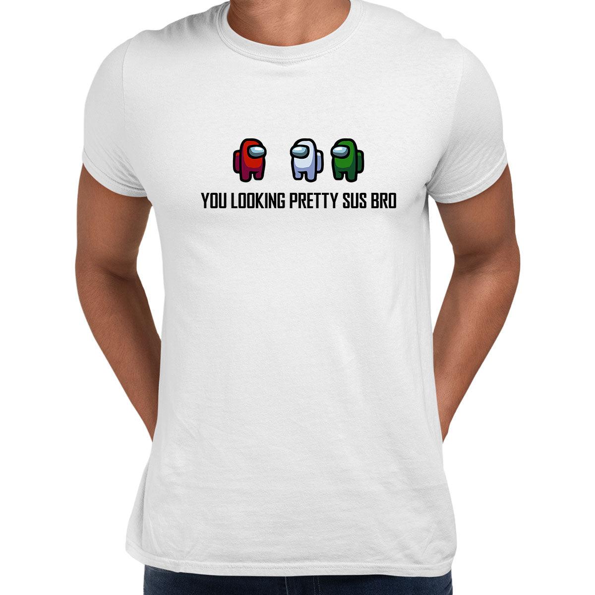 Among Us Sus Bro Imposter Gaming T-Shirt for Men Crew Mate Funny Cool Gift Unisex Christmas - Kuzi Tees