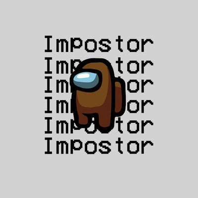 Brown Impostor Among Us Gamer T-shirt for Men Xmas Funny Viral Game Retro Unisex Tee - Kuzi Tees