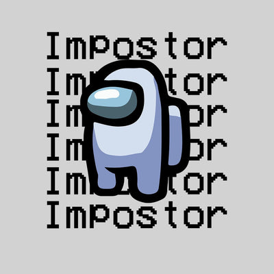 Impostor Among Us Gamer Male Tee Xmas Funny Grey Viral Game Retro Unisex T-Shirt - Kuzi Tees