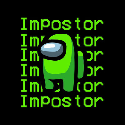 Impostor Among Us Gamer Male Tee Xmas Funny Light Green Viral Game Retro Unisex T-Shirt - Kuzi Tees