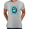 Impostor Among Us Gamer Male Tee Xmas Funny Light Blue Viral Game Retro Unisex T-Shirt - Kuzi Tees