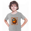 Impostor Among Us Gamer Kids T-shirt Xmas Funny Orange Viral Game Retro Tee - Kuzi Tees