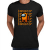 Impostor Among Us Gamer Male Tee Xmas Funny Orange Viral Game Retro Tee Unisex T-Shirt - Kuzi Tees