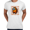 Impostor Among Us Gamer Male Tee Xmas Funny Orange Viral Game Retro Tee Unisex T-Shirt - Kuzi Tees
