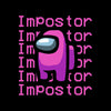 Impostor Among Us Gamer Male Tee Xmas Funny Purple Pink Viral Game Retro Unisex T-Shirt - Kuzi Tees