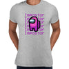 Impostor Among Us Gamer Male Tee Xmas Funny Purple Pink Viral Game Retro Unisex T-Shirt - Kuzi Tees