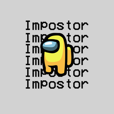 Yellow Impostor Among Us Gamer T-shirt for Men Xmas Funny Viral Game Retro Unisex Tee - Kuzi Tees