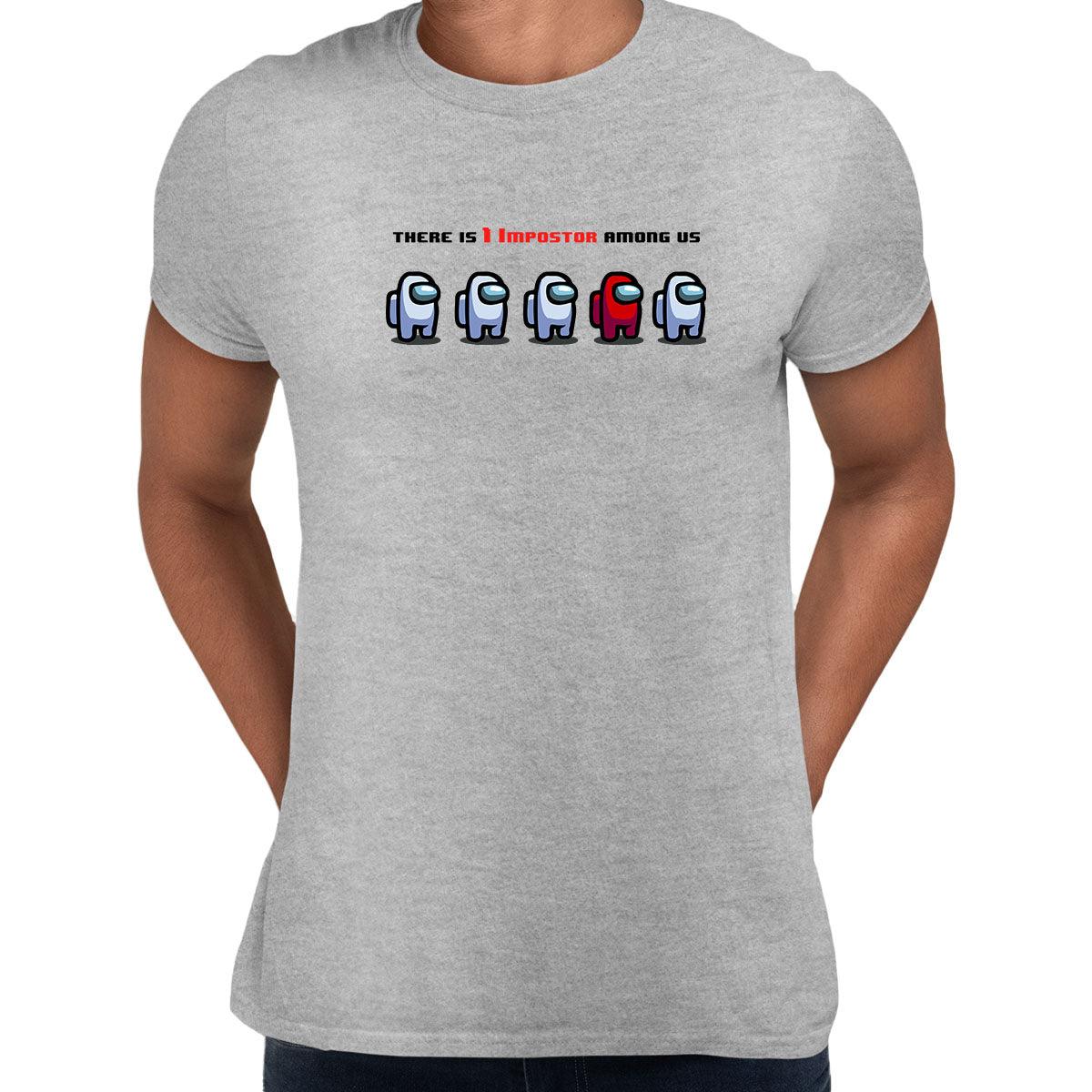 Impostor Among Us Gamer T-shirt for Men | Xmas Funny Retro Gift (S-3XL) Unisex T-Shirt - Kuzi Tees
