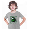 Impostor Among Us Gamer Kids T-shirt Xmas Funny Dark Green Viral Game Retro Tee - Kuzi Tees