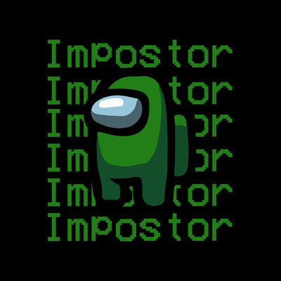 Impostor Among Us Gamer Male Tee Xmas Funny Dark Green Viral Game Retro Unisex T-Shirt - Kuzi Tees