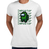 Impostor Among Us Gamer Male Tee Xmas Funny Dark Green Viral Game Retro Unisex T-Shirt - Kuzi Tees