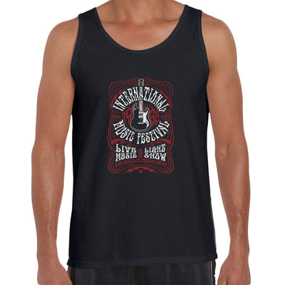 International Rock Music Festival Retro Indie Blues Vintage Typography Unisex Tank Top - Kuzi Tees