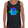 Ivysaur Grass Poison Pokemon Black & White Tank-Top - Kuzi Tees