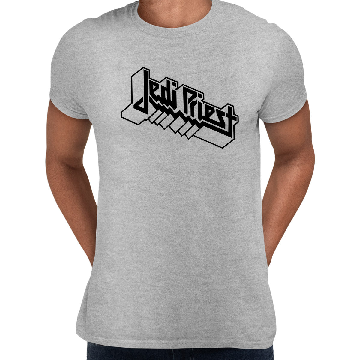 Jedi Priest Star Wars Universe Adult Unisex Grey T-Shirt