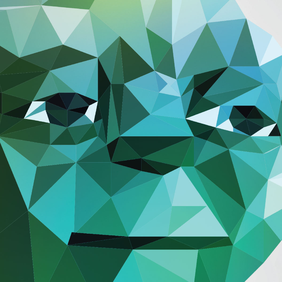 Low Poly Yoda Jedi Art Print Original Wall Unique Star Wars A2 Graphic Design - Kuzi Tees