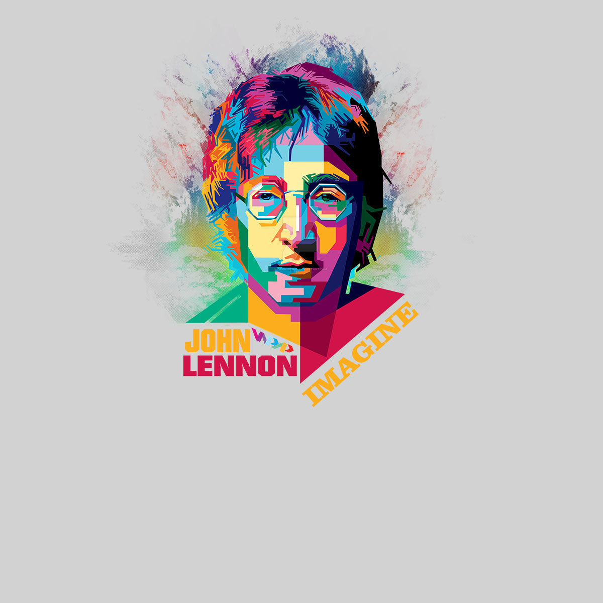 John Lennon Adult Imagine Music t-shirt Unisex Tee - Kuzi Tees